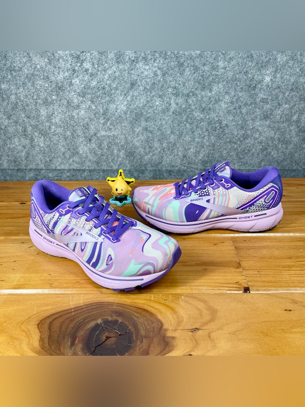 Brooks Ghost 14 Unity Together Womens 8.5 Purple Running Sneakers 1203561B524
